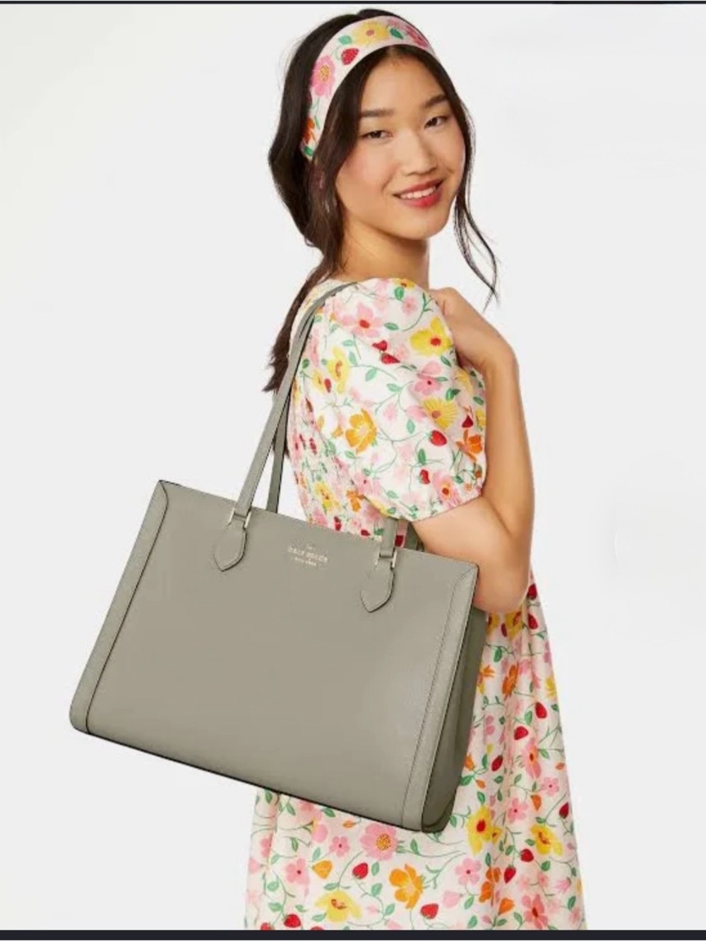 Kate Spade Laptop Tote Sage Green